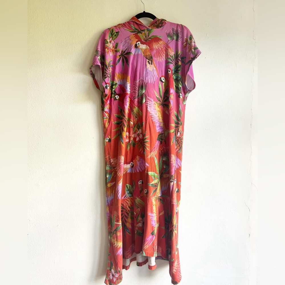Farm Rio Hooded Parrot Dress